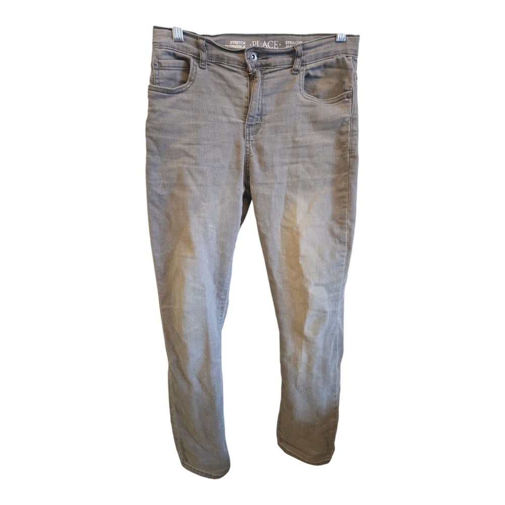 THE CHILDREN'S PLACE Boys (14) Straight Leg Gray Jeans